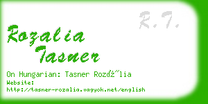 rozalia tasner business card